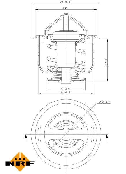 Obudowa termostatu 725148 NRF
