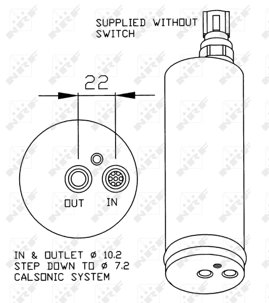 Osuszacz klimatyzacji 33181 NRF