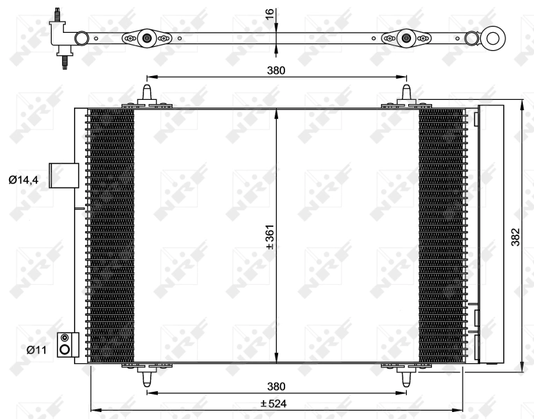 Chłodnica klimatyzacji NRF 35946 cena, od 105,66 USD
