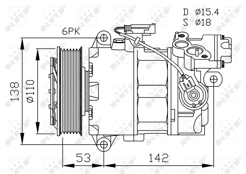 Sprężarka klimatyzacji NRF 32463 cena, od 380,03 USD