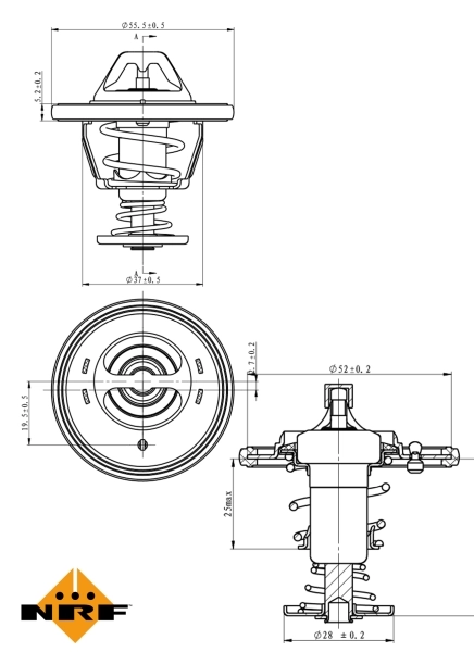 Termostat 725118 NRF