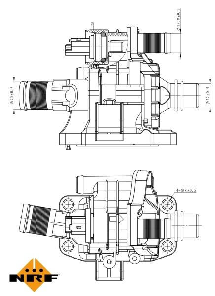 Obudowa termostatu 725039 NRF