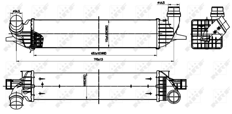 Chłodnica intercoolera do Renault Laguna III KT0, KT1