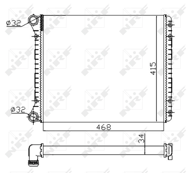  Chłodnica silnika Audi A2 