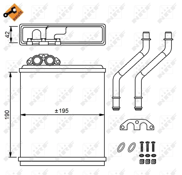 Chłodnica nagrzewnicy (ogrzewacza) Volvo 440 K