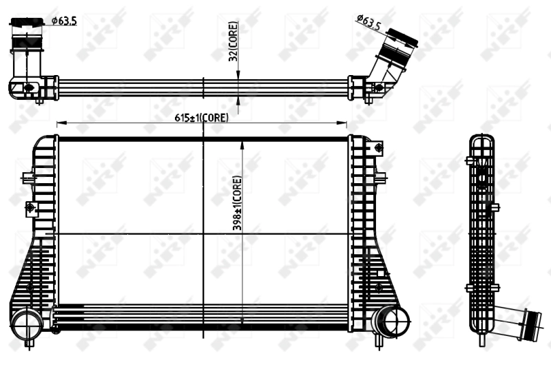 Chłodnica intercoolera NRF 30306