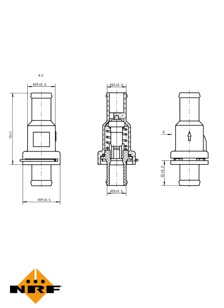 Termostat dodatkowy 725166 NRF