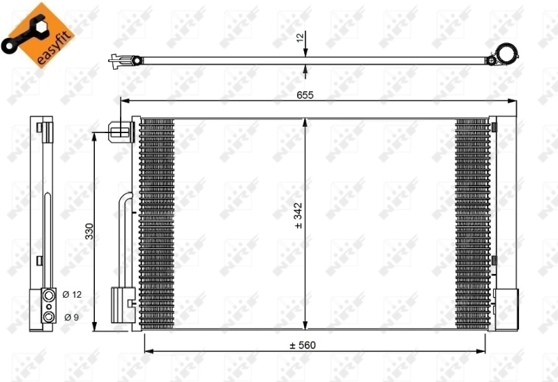 Chłodnica klimatyzacji Polcar 5558K8C1S cena, od 78,52 USD