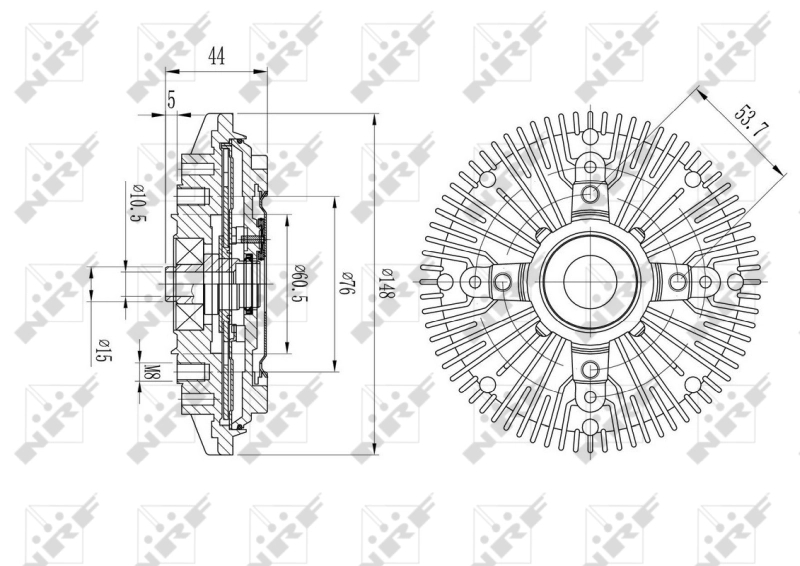 Sprzęgło wiskotyczne wentylatora chłodzenia Volkswagen LT