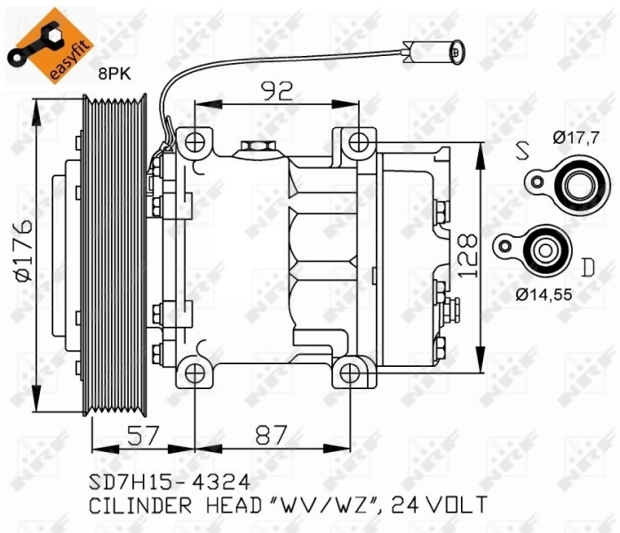 20587125 Renault (RVI) Sprężarka klimatyzacji