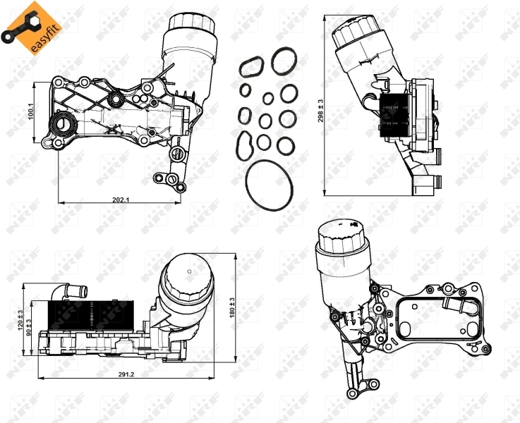 Obudowa filtra oleju NRF 31350