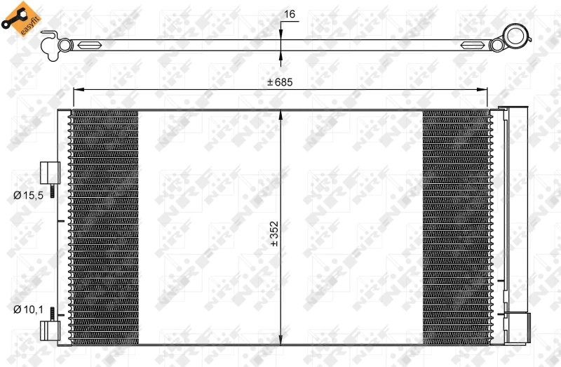 Chłodnica klimatyzacji Magneti Marelli BC847 cena, od 110,04 USD
