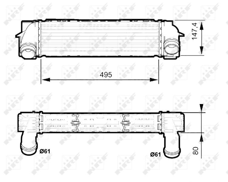Chłodnica intercoolera do BMW X3  F25