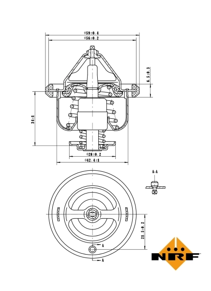 Obudowa termostatu 725053 NRF