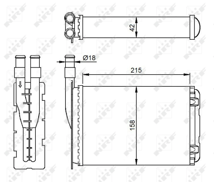 Chłodnica nagrzewnicy (ogrzewacza) Renault Twingo I hatchback (C06) (1992 - 2007) cena, od 36,06 USD