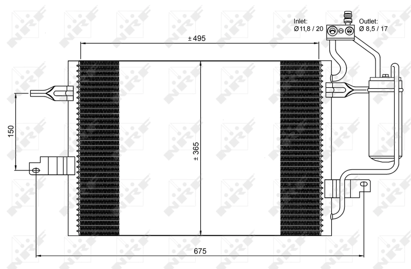 Chłodnica klimatyzacji NRF 35599 cena, od 109,05 USD