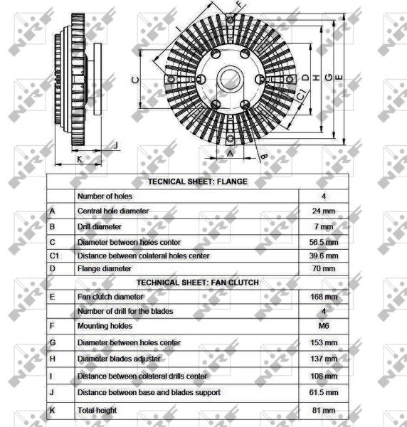  Sprzęgło wiskotyczne wentylatora chłodzenia Mitsubishi Pajero 1