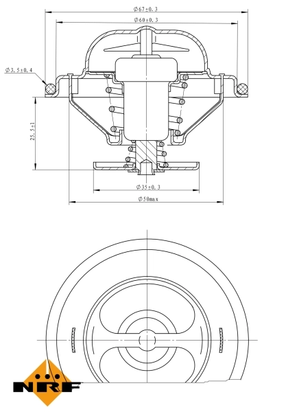 Termostat 725070 NRF
