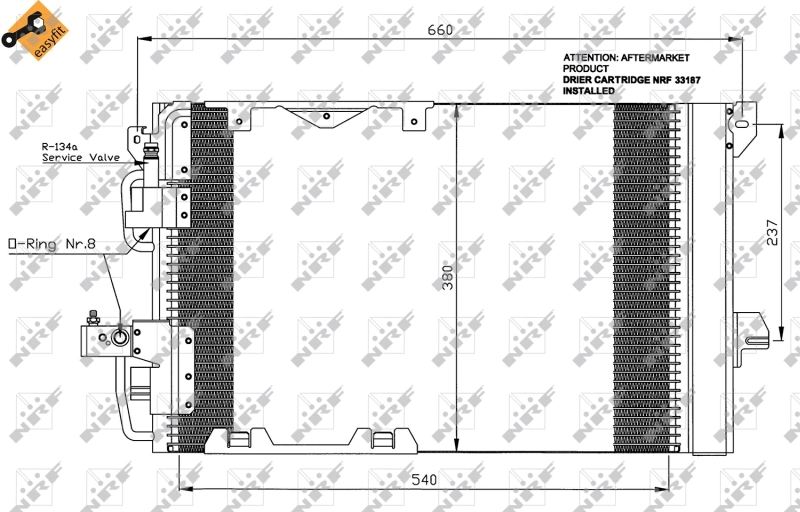 Do koszyka 35416 NRF Chłodnica klimatyzacji