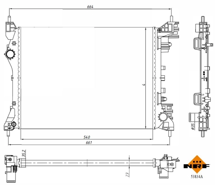 Chłodnica silnika Fiat/Alfa/Lancia 50522910 cena, od 111,05 USD