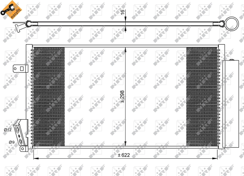 Chłodnica klimatyzacji Fiat Doblo II awangarda (263) (2010 - 2022) cena, od 93,64 USD