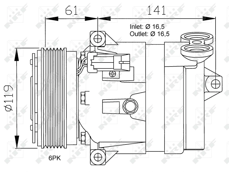 Sprężarka klimatyzacji NRF 32021 cena, od 249,06 USD