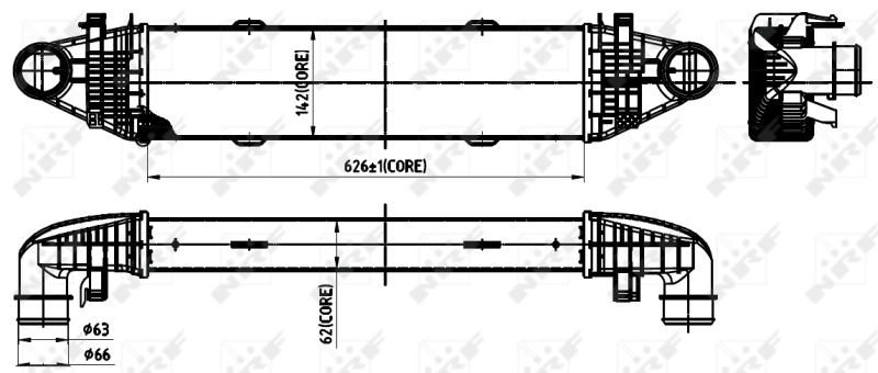Chłodnica intercoolera NRF 30315