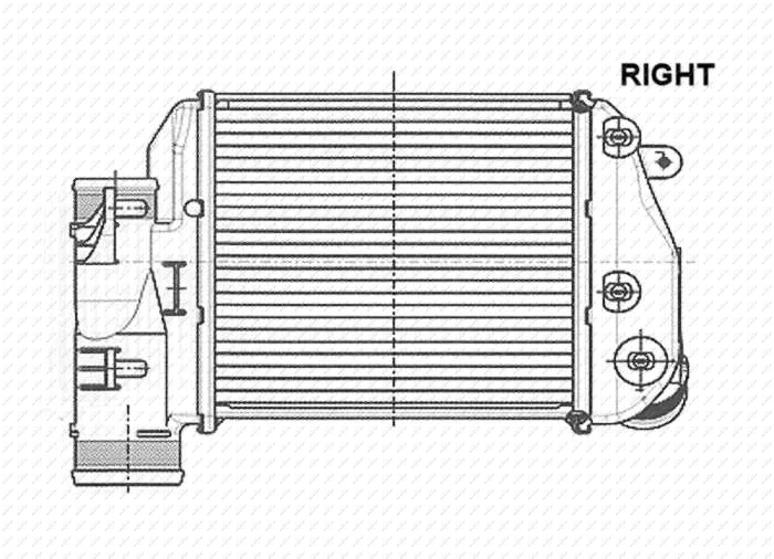 Chłodnica intercoolera 30768 NRF