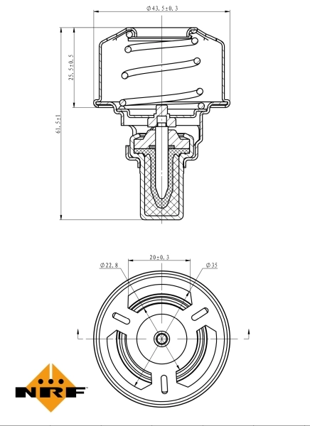 Termostat 725007 NRF