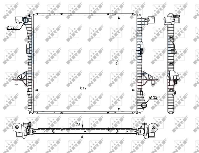 Chłodnica silnika Volkswagen AMAROK ulec poprawie (2HA, 2HB, S1B, S6B, S7A, S7B) (2010 - 2026) cena, od 159,46 USD