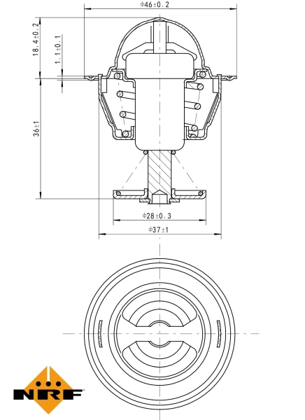 Termostat Nissan/Infiniti 212006F900 cena, od 10,07 USD
