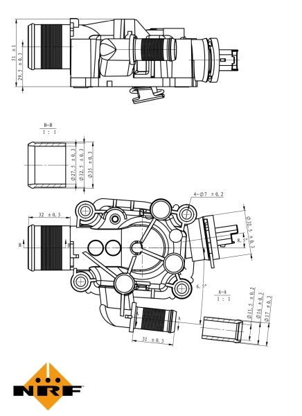 Obudowa termostatu 725081 NRF