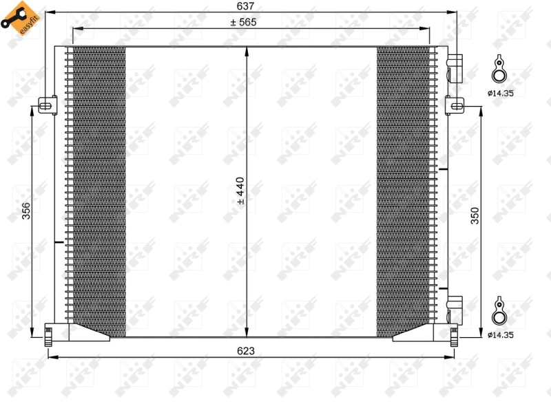 Chłodnica klimatyzacji NRF 35482 cena, od 113,71 USD