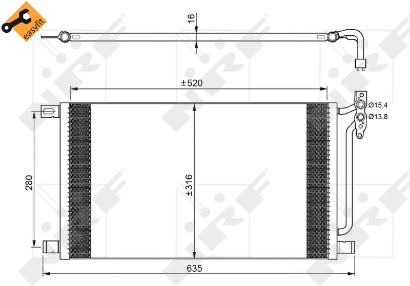 Chłodnica klimatyzacji do BMW 3  E46
