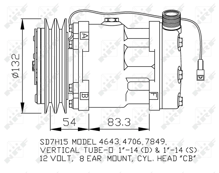 Sprężarka klimatyzacji Fiat Croma I hatchback (154) (1985 - 1996) cena, od 246,31 USD