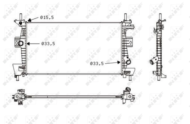 Chłodnica silnika TYC 613FDA163 cena, od 97,55 USD