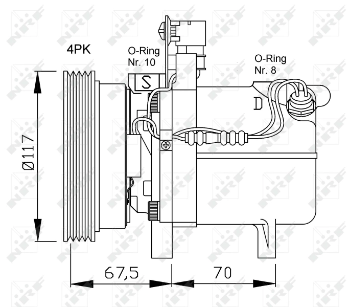 Sprężarka klimatyzacji BMW 3 sedana (E36) (1990 - 1998) cena, od 105,02 USD