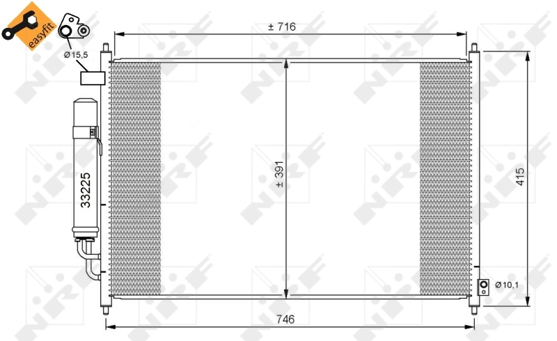 Chłodnica klimatyzacji Honda FR-V hatchback (BE) (2005 - 2026) cena, od 115,24 USD