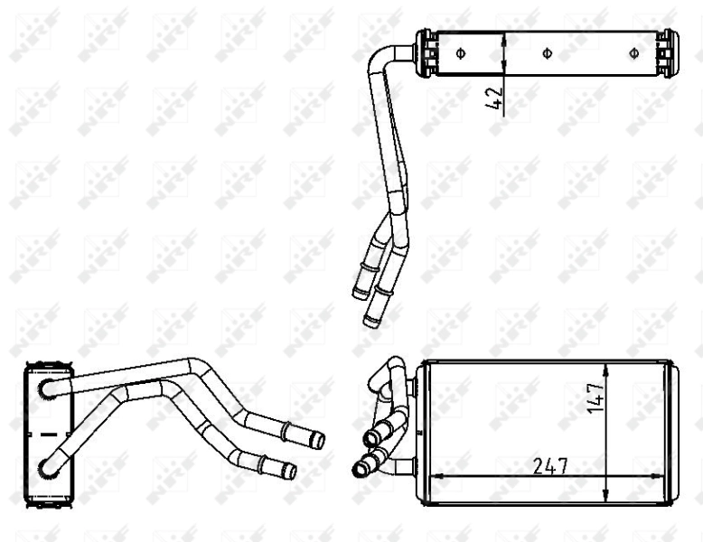 Chłodnica nagrzewnicy (ogrzewacza) Ford Transit VII awangarda (V363) (2013 - 2026) cena, od 81,13 USD