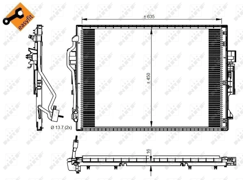 Chłodnica klimatyzacji do Mercedes S  W221