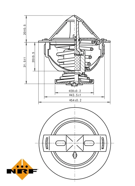 Termostat 725060 NRF
