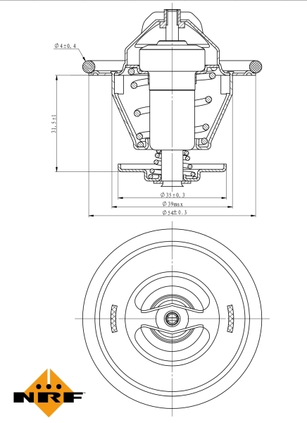 Termostat NRF 725214