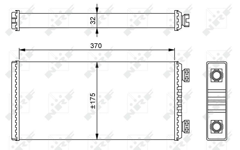Chłodnica nagrzewnicy (ogrzewacza) Mercedes Benz Truck TRUCK ACTROS ciągnik siodłowy (1996 - 2003) cena, od 74,39 USD