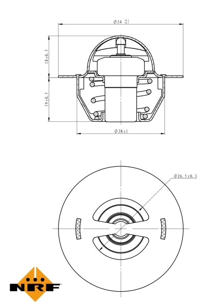 Termostat 725129 NRF