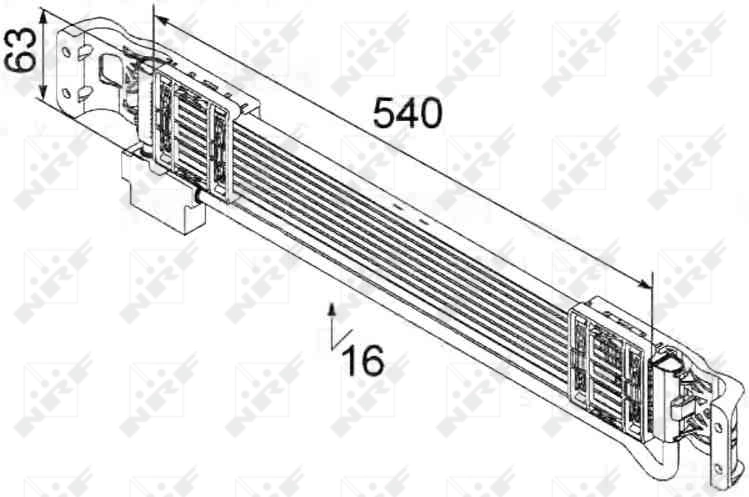 Chłodnica automatycznej/mechanicznej skrzyni biegów 31232 NRF