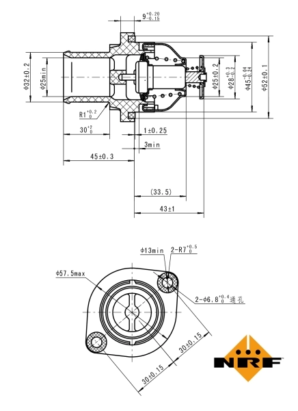 Termostat 725035 NRF