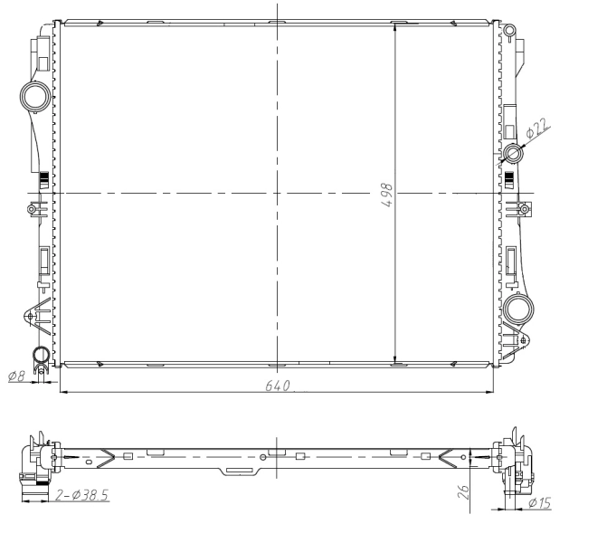 Chłodnica silnika Mercedes E kombi (S213) (2016 - 2023) cena, od 172,46 USD