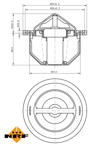 Termostat 725168 NRF