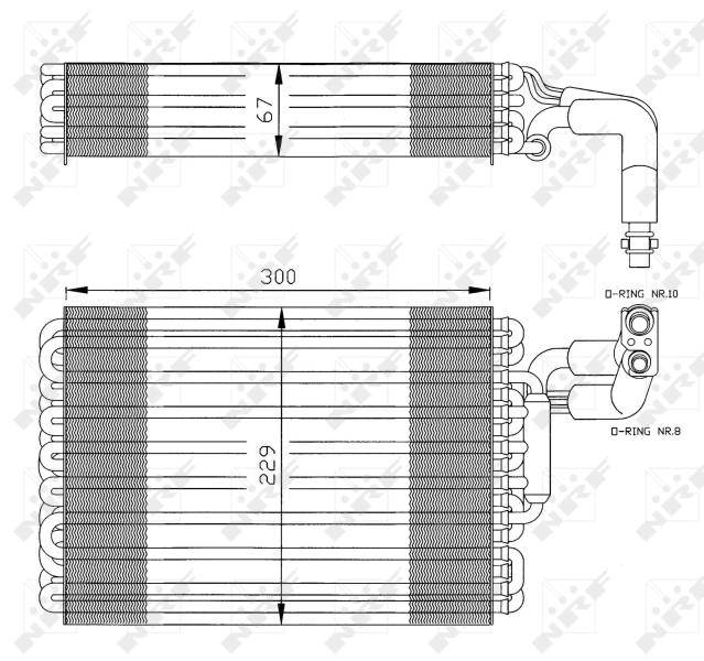 Parownik klimatyzacji Mercedes E 