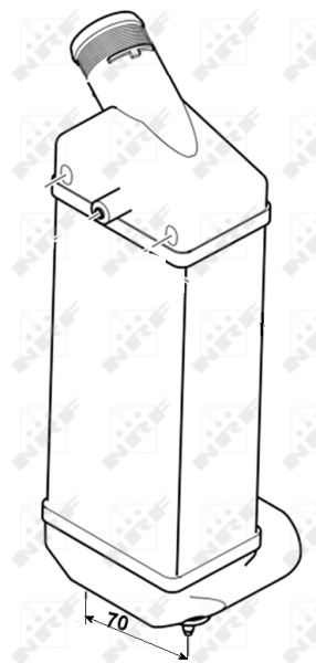 Chłodnica intercoolera 30283 NRF